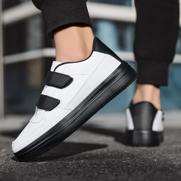 Hook Loop Men's White Sneakers Big Size 47 48 Lightweight Men Urban Sneakers Platform Skateboard Shoes For Men Zapatillas Hombre - Image 6