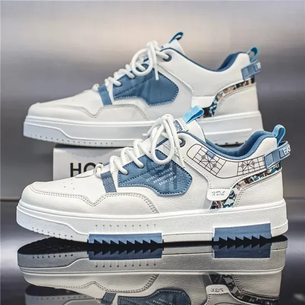 2025 Fashion Men Casual Platform Sneakes LaceUp Trainers Student Sneakes Mens Vulcanized Shoes Tennis Sneakers - Image 6